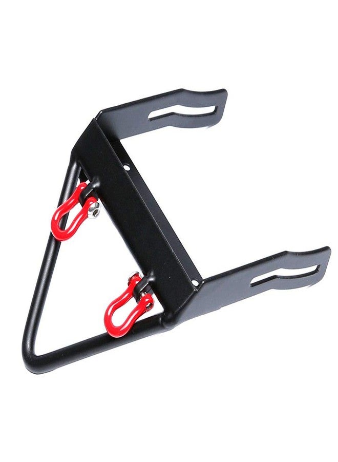DJX Steel Front Bumper with Winch Mount Shackles for 1/10 Axial SCX10 RC Rock Crawler - Image 2